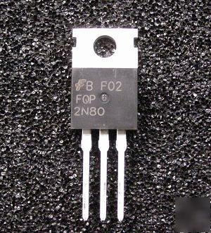 FQP2N80 mosfet n-ch 800V 2.4A to-220 fairchild qty 100