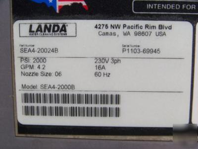 Landa sea 4-20024B cold water pressure washer