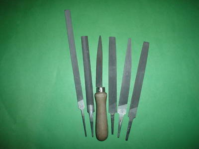 6 assorted aviation files surplus tools