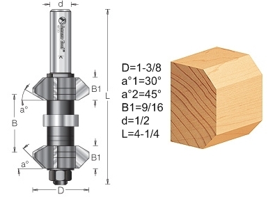 Amana variable double chamfer assembly 1-3/8 diameter