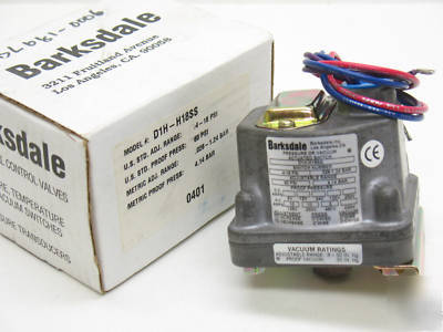 Barksdale D1H-H18SS diaphragm pressure switch 1/4