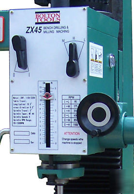 Gear head metal working mill drill milling machine