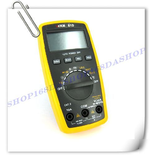 New 3 3/4 digital multimeter meter auto rango 34-606