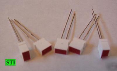 Rectangular red leds - fairchild MV57124A qty 5 