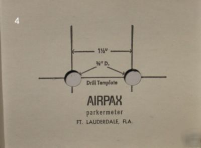 New lot of 4 - airpax volt meter 64201