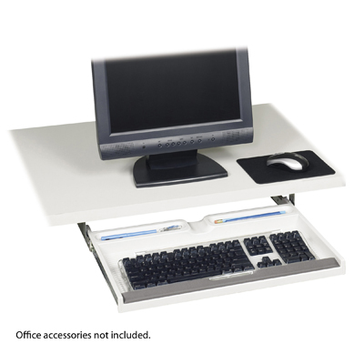 Safco ergo comfort under-desk keyboard drawer tray