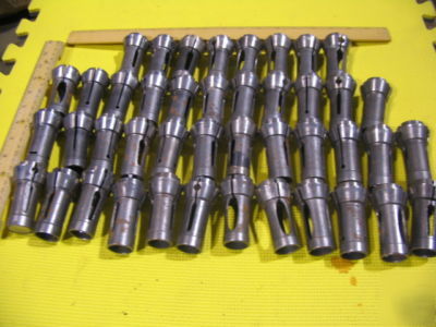 #11 collets brown & sharpe, hardinge great lot of 43 
