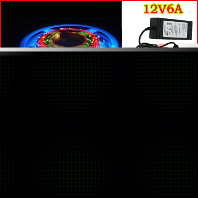 5M waterproof rgb 5060 led strip +rf controller+6A