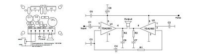 Audio power amplifier 20W 2X TDA2003 - assembling kit