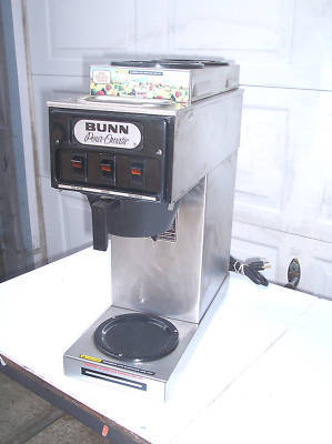 Bunn model s commercial coffee maker 3 warmer pourover