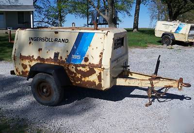 Ingersoll rand air compressor 185CFM john deere diesel
