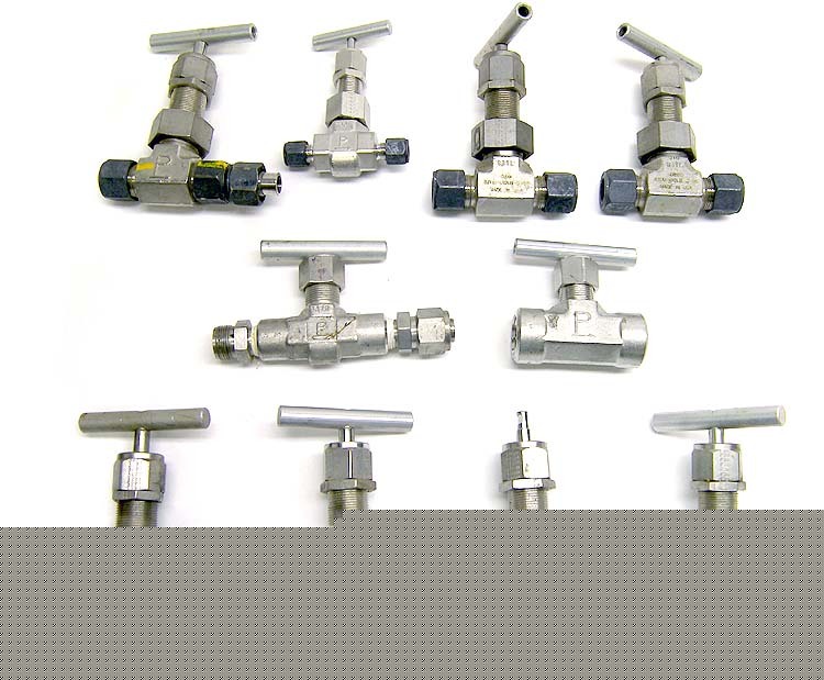 Lot 10 parker stainless steel needle valve u/v series