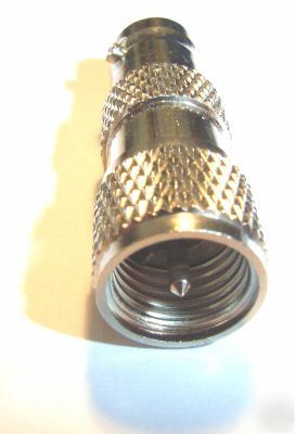 Mini uhf (motorola type) to bnc rf antenna adaptor