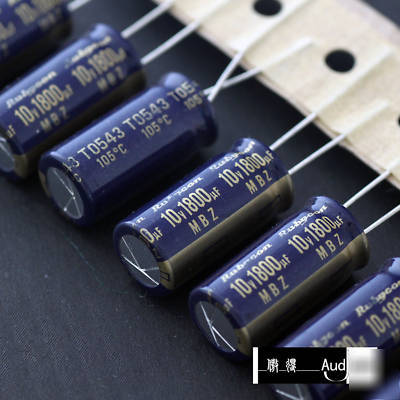 New 90PCS 1800UF 10V rubycon mbz pc capacitors 