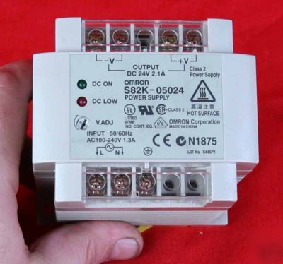 Omron S82K-05024 2.1 amp 24 volt process power supply
