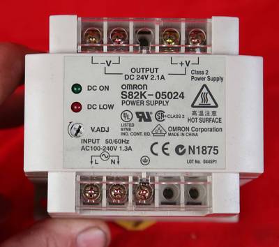 Omron S82K-05024 2.1 amp 24 volt process power supply