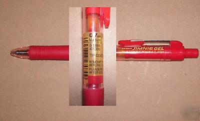 Zebra jimnie gel retractable retractable medium 0.7 red