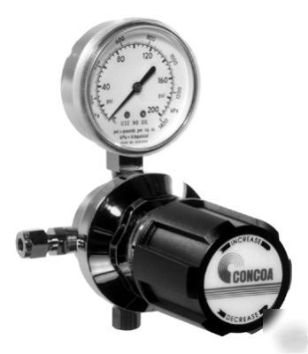 205 concoa chrome brass line regulator 200 psi praxair