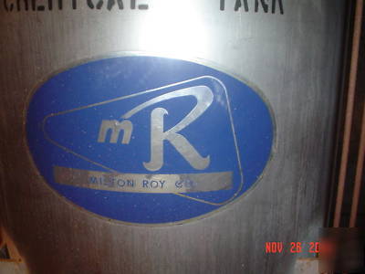 Chemical system milton roy stainless mixing tanks nrsv 