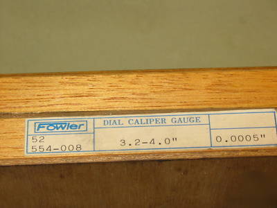 Dial caliper gauge, fowler #52 554-008, 3.2
