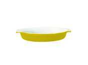 Emile henry citron yellow oval gratin dish 1-2/qt