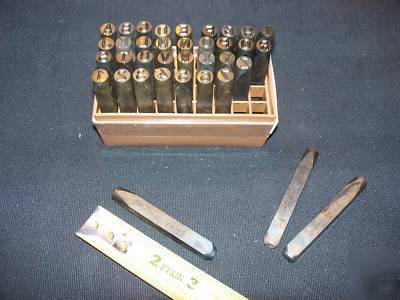 New 1/8 or 3MM steel stamp, hand punch a-z 0-9 