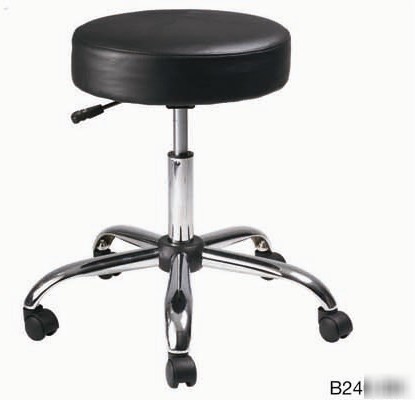 New commercial black vinyl backless doctor dental stool