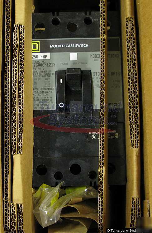New square d KHL26000M1212 mc switch, 250 amp, 
