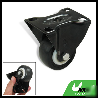 Rack trolley 1.9 inch single wheel caster w top plate