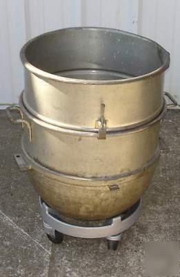 Used 60 qt mixer bowl dolly & adapter ring for hobart