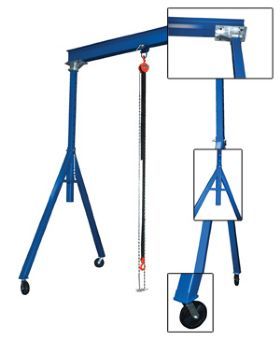 2-ton fixed height steel gantry crane, fhs-4-20