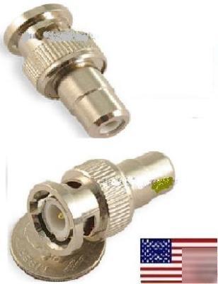 5X bnc male jack to rca female plug coaxial cable adapt