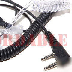 Air tube headset for icom radio ic-F4G ic-F43G ic-F11