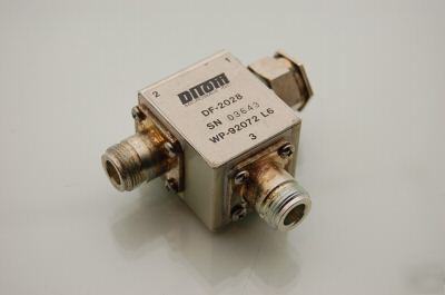 Ditom df-2028 coaxial circulator with n-type connectors