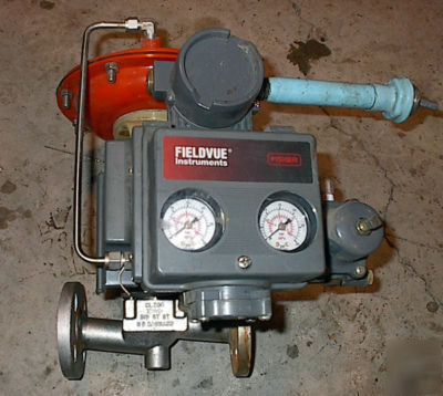 Fisher 3/4â€ 316 s/s flanged control valve w/ actuator 