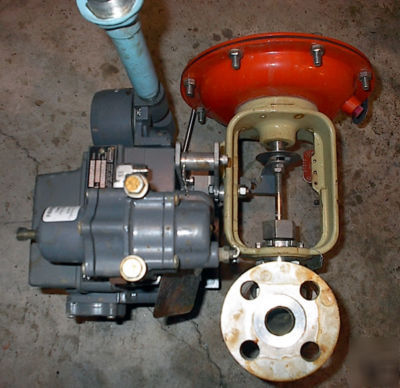 Fisher 3/4â€ 316 s/s flanged control valve w/ actuator 