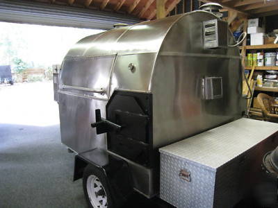 Large stainless steel smoker/cooker for large events