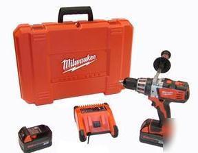 Milwaukee M18 cordless 1/2â€ hammer/drill kit 2602-22