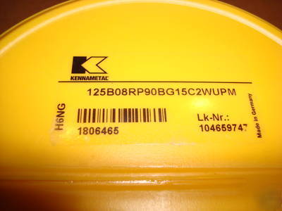 New kennametal indexable shell mill, 
