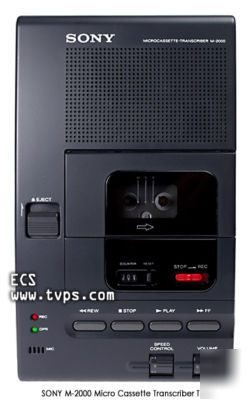 New sony m-2000 M2000 medical transcriber transcription