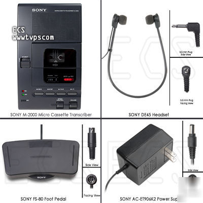 New sony m-2000 M2000 medical transcriber transcription