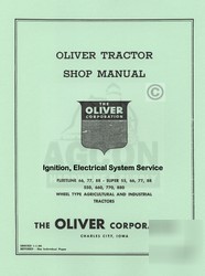 Oliver sup 55 550 660 770 880 electrical service manual