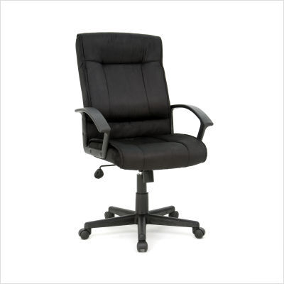 Sauder gruga seating manager's fabric chair in black