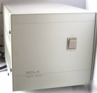 Sola mcr 1000 portable line conditioner voltage reg.
