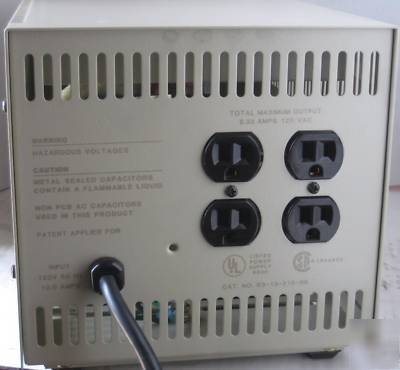 Sola mcr 1000 portable line conditioner voltage reg.