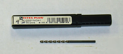 Titex A1222 parabolic jobber drill #41 2.44MM germany