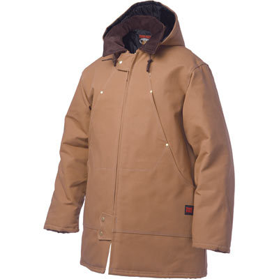 Tough duck hydro parka w hood - xx-l, brown