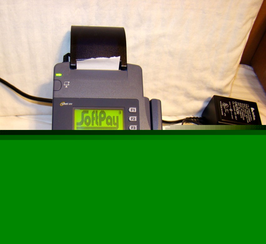 Verifone omni 3210 credit card terminal no accnt req'd
