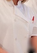 White value chef coat with short sleeves 2XL - 5XL