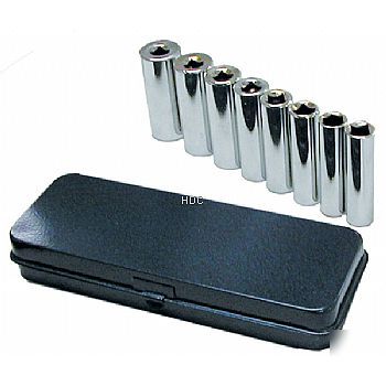 9 piece sae deep socket set with lifetime warranty 1033